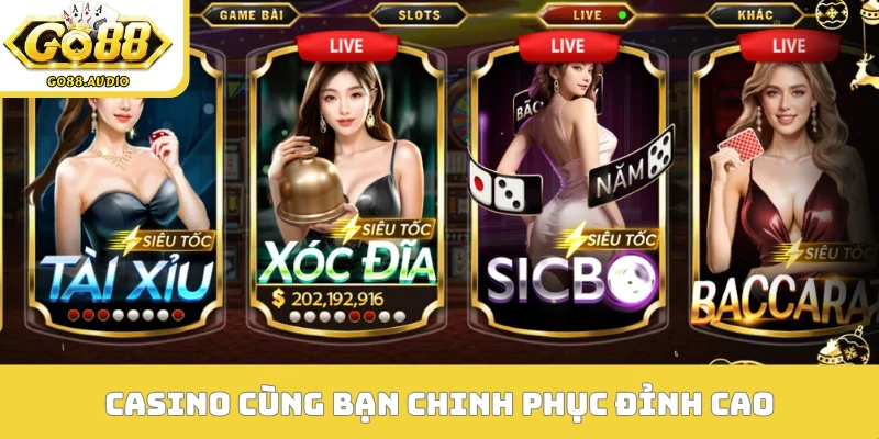 Casino cùng bạn chinh phục đỉnh cao