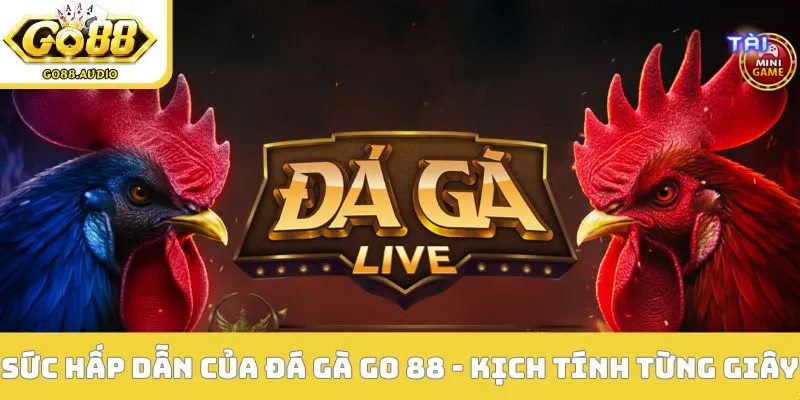 Sức hấp dẫn của đá gà Go 88 - kịch tính từng giây