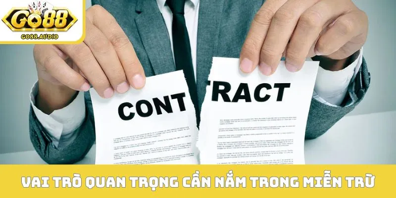 Vai trò quan trọng cần nắm trong miễn trừ trách nhiệm