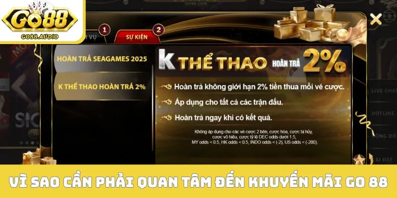 Vì sao cần phải quan tâm đến khuyến mãi Go 88?