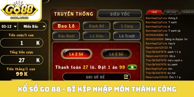 Xổ số Go 88 - Bí kíp nhập môn tham gia thành công